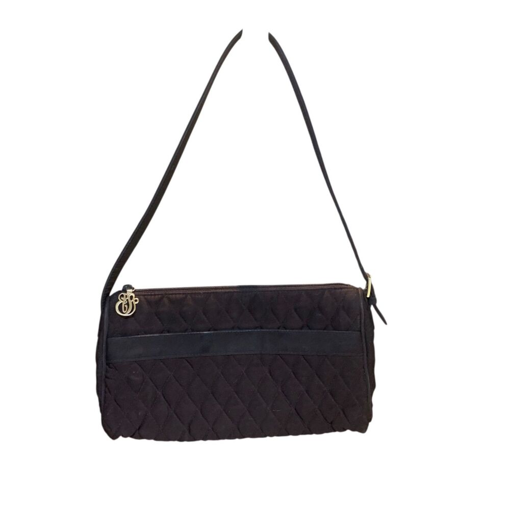Vera Bradley Chocolate Brown Quilted Vintage Y2K 90s Shoulder Purse Adjustable